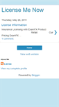 Mobile Screenshot of licensemenow.blogspot.com