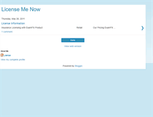 Tablet Screenshot of licensemenow.blogspot.com