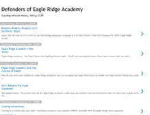 Tablet Screenshot of eagleridgeacademy.blogspot.com