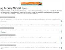 Tablet Screenshot of mydefiningmomentis.blogspot.com