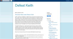 Desktop Screenshot of defeatkeith.blogspot.com