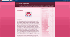 Desktop Screenshot of bestspywaresonline.blogspot.com