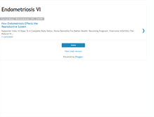 Tablet Screenshot of endometriosisvi.blogspot.com