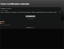 Tablet Screenshot of cisco-certification-blog.blogspot.com