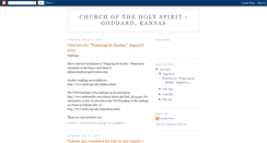 Desktop Screenshot of holyspiritwichita.blogspot.com