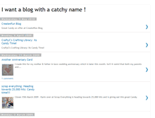 Tablet Screenshot of iwantablogwithacatchyname.blogspot.com