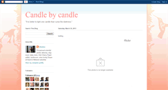 Desktop Screenshot of candlebycandle.blogspot.com