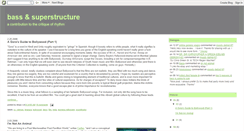 Desktop Screenshot of bassandsuperstructure.blogspot.com