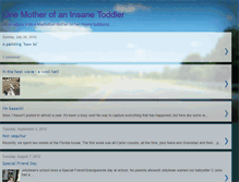 Tablet Screenshot of insanetoddler.blogspot.com