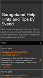 Mobile Screenshot of garageband-tips.blogspot.com