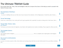 Tablet Screenshot of guide-to-travian.blogspot.com