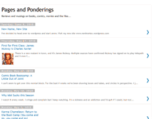 Tablet Screenshot of pagesandponderings.blogspot.com