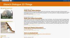 Desktop Screenshot of dianesdialogue23things.blogspot.com