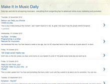 Tablet Screenshot of makeitinmusicdaily.blogspot.com