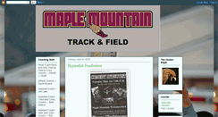 Desktop Screenshot of maplemountaintrack.blogspot.com