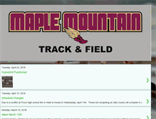 Tablet Screenshot of maplemountaintrack.blogspot.com