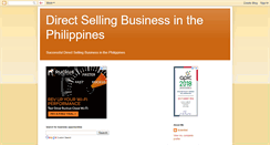 Desktop Screenshot of directsellingphilippines.blogspot.com
