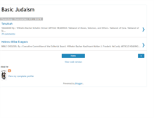 Tablet Screenshot of basicjudaism.blogspot.com
