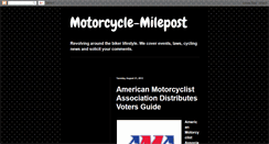 Desktop Screenshot of motorcycle-milepost.blogspot.com