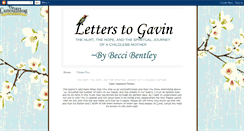 Desktop Screenshot of letterstobabygavin.blogspot.com