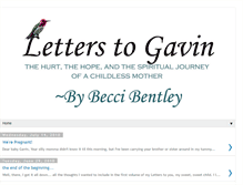 Tablet Screenshot of letterstobabygavin.blogspot.com