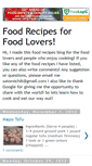 Mobile Screenshot of foodrecipes4foodlovers.blogspot.com