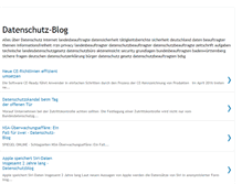 Tablet Screenshot of datenschutz-blog.blogspot.com