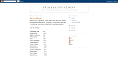 Desktop Screenshot of frostybloviations.blogspot.com