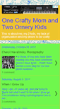 Mobile Screenshot of 1craftymomand2ornerykids.blogspot.com