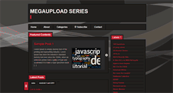 Desktop Screenshot of megaupload-series.blogspot.com