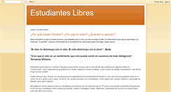 Desktop Screenshot of estudianteslibresmx.blogspot.com