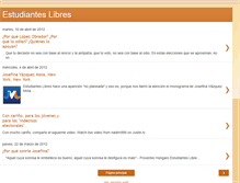 Tablet Screenshot of estudianteslibresmx.blogspot.com