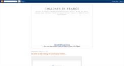 Desktop Screenshot of france-holidays.blogspot.com