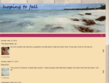 Tablet Screenshot of hoping-to-fall.blogspot.com