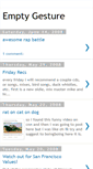 Mobile Screenshot of emptygesture.blogspot.com