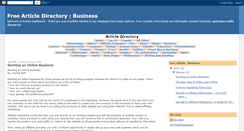 Desktop Screenshot of freebusinessarticle.blogspot.com