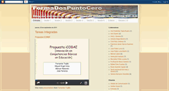 Desktop Screenshot of formadospuntocero.blogspot.com