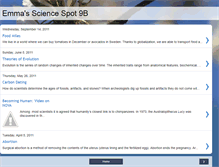 Tablet Screenshot of emmaspageofscience.blogspot.com