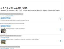 Tablet Screenshot of manaus-sua-historia.blogspot.com