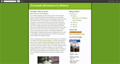 Desktop Screenshot of personaladventuresinhistory.blogspot.com