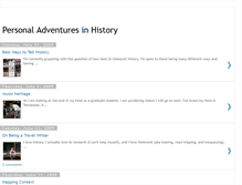 Tablet Screenshot of personaladventuresinhistory.blogspot.com