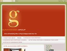 Tablet Screenshot of gunawangsaapartment.blogspot.com