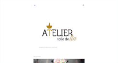 Desktop Screenshot of lateliertoiledelin.blogspot.com