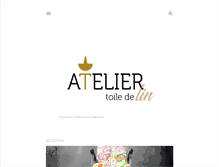 Tablet Screenshot of lateliertoiledelin.blogspot.com