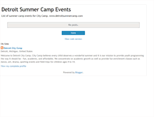 Tablet Screenshot of detroitsummercampevents.blogspot.com