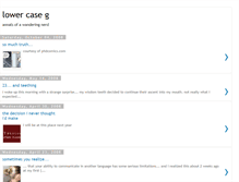 Tablet Screenshot of lowercaseg.blogspot.com