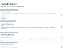 Tablet Screenshot of hacksbycamwi.blogspot.com