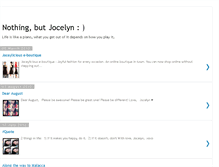 Tablet Screenshot of joceylicious.blogspot.com