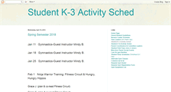 Desktop Screenshot of k-3schedule.blogspot.com