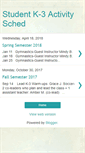 Mobile Screenshot of k-3schedule.blogspot.com